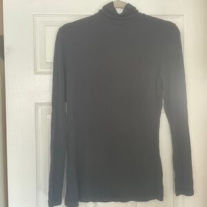 Cuddl Duds Supe Soft Black Long Sleeve Turtleneck